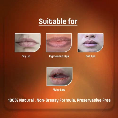Kumkumadi Taila Lip Balm, best natural lip balm, organic kumkumadi taila lip balm