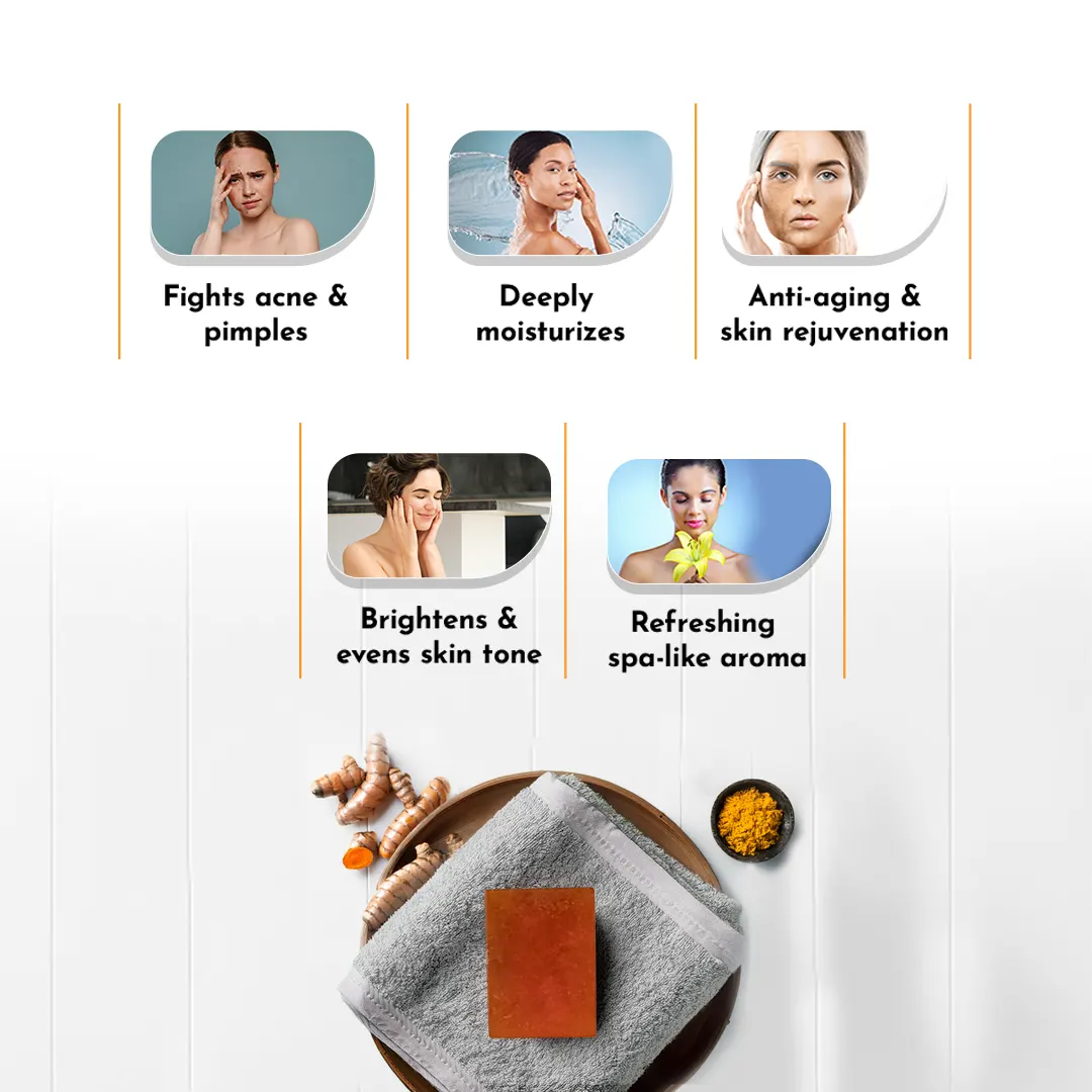 Punarjith Nice Day Turmeric Soap. The best natural ayurvedic soap, turmeric bath soap 3