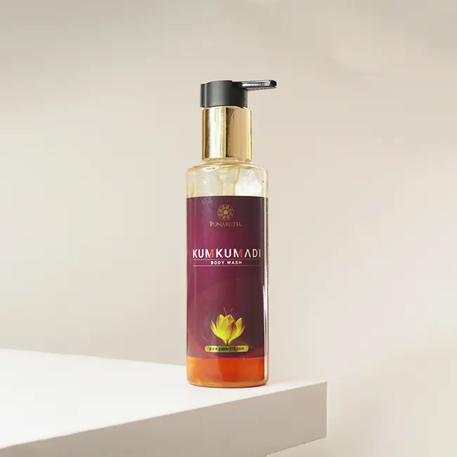 Kumkumadi Body Wash , Best natural body wash, ayurvedic shower gel