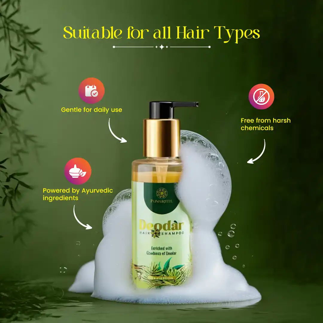 Deodar Hair Shampoo - Hair Growth & Scalp Health Naturally