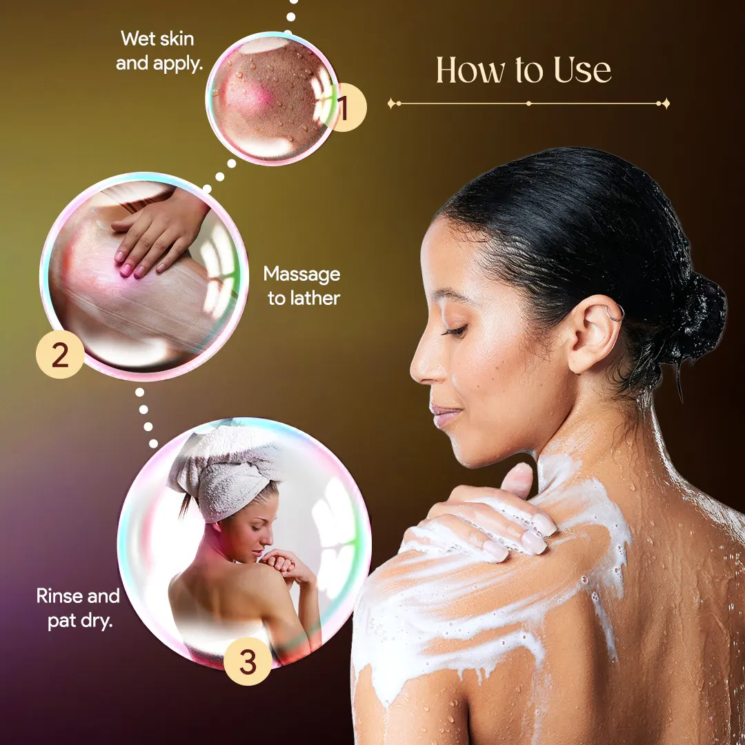 Kumkumadi Body Wash , Best natural body wash, ayurvedic shower gel