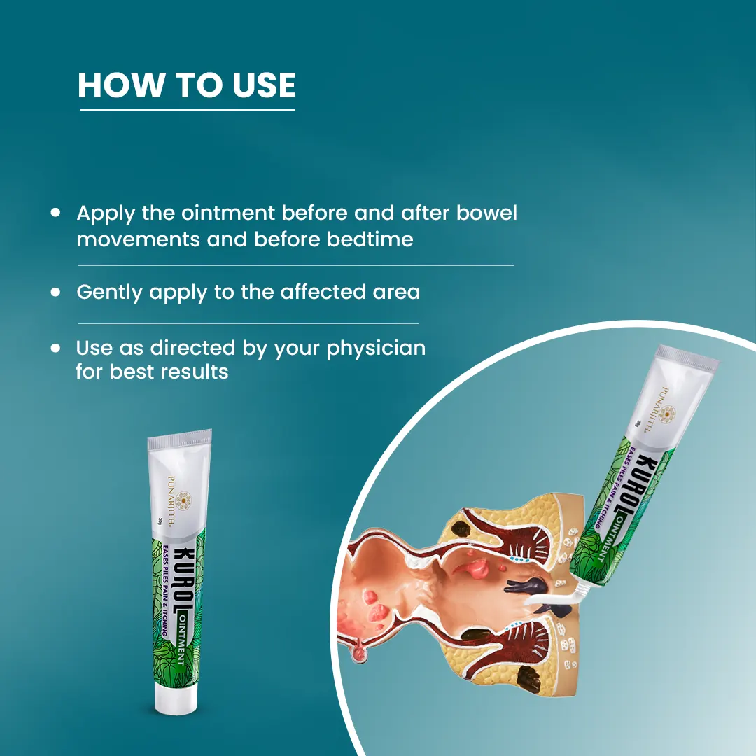 Kurol Ointment- Ayurvedic ointment for piles pain relief