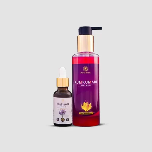 Kumkumadi Tailam and Body Wash Combo