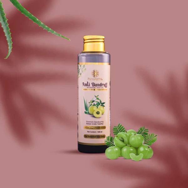 PUNARJITH ANTI-DANDRUFF OIL Relief from Dandruff & Scalp Itchiness