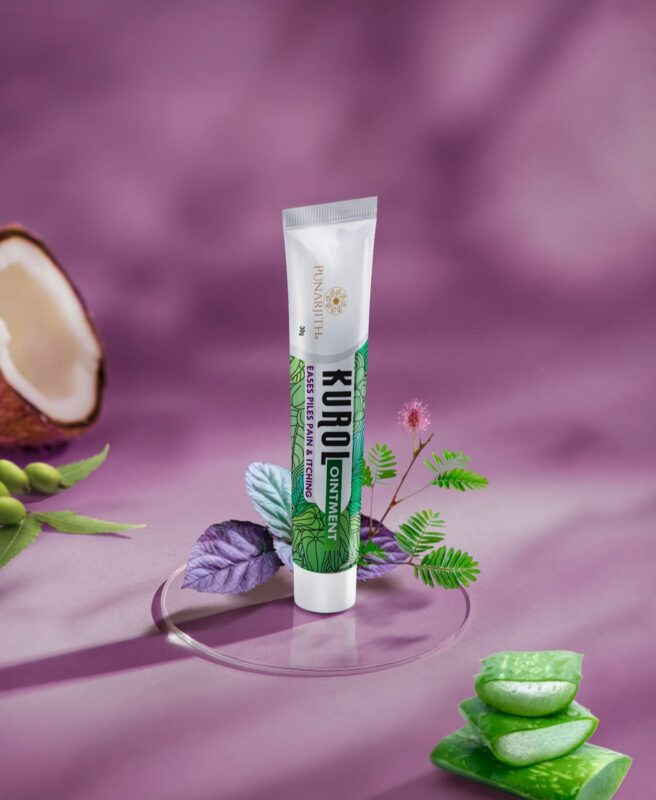 KUROL Ayurvedic ointment for piles pain relief and external care